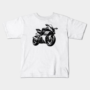 YZF R6 Bike Sketch Art Kids T-Shirt